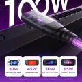 Докинг станция S1 (YL0423110005) - Lisen - HDMI 2.0 4K, 3x USB3.0, USB-C PD100W, Ethernet, 2x вентилатора, OLED - Черно