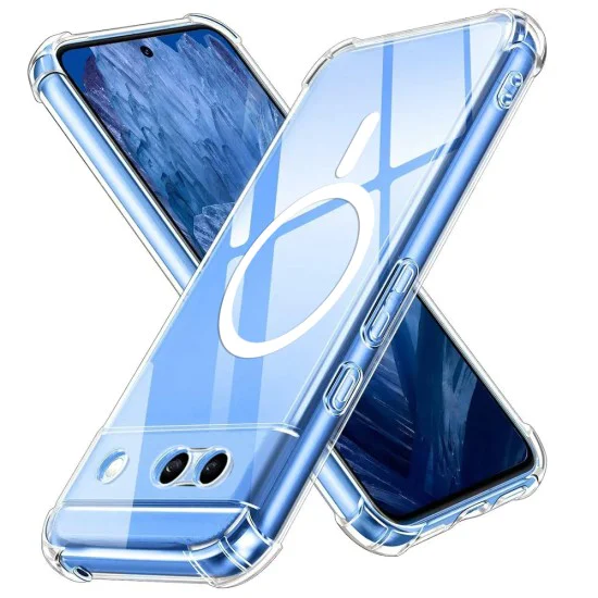 Techsuit - Shockproof Clear Silicone MagSafe - Google Pixel 8a - Clear