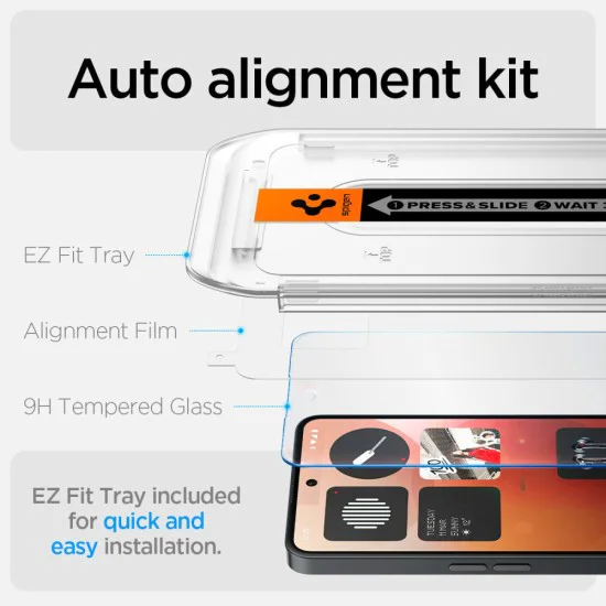 Протектор за FIT - Spigen - Glas.tR EZ - Nothing Phone (3a) / (3a) Pro