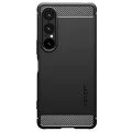 Калъф за Sony Xperia 1 VII - Spigen - Rugged Armor - Матирано Черен