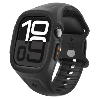 Каишка за Apple Watch 10 46mm / Watch 11 46mm - Spigen - Liquid Air Pro - Матирано Черен