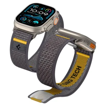 Каишка за Apple Watch 6 / 7 / 8 / 9 / 10 / SE / SE 2 / Ultra / Ultra 2 (44/45/46/49mm) - Spigen - Athlex Air - Active Grey