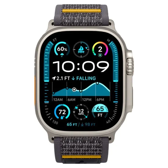 Каишка за Apple Watch 6 / 7 / 8 / 9 / 10 / SE / SE 2 / Ultra / Ultra 2 (44/45/46/49mm) - Spigen - Athlex Air - Active Grey