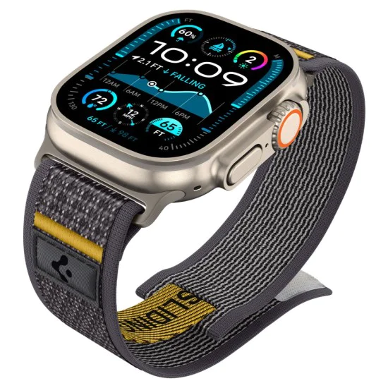 Каишка за Apple Watch 6 / 7 / 8 / 9 / 10 / SE / SE 2 / Ultra / Ultra 2 (44/45/46/49mm) - Spigen - Athlex Air - Active Grey