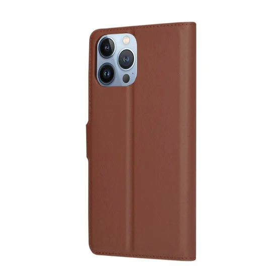 Калъф за iPhone 13 Pro Max - Leather Folio - Brown