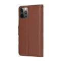 Калъф за iPhone 12 Pro - Кожено Протектор - Кафяв