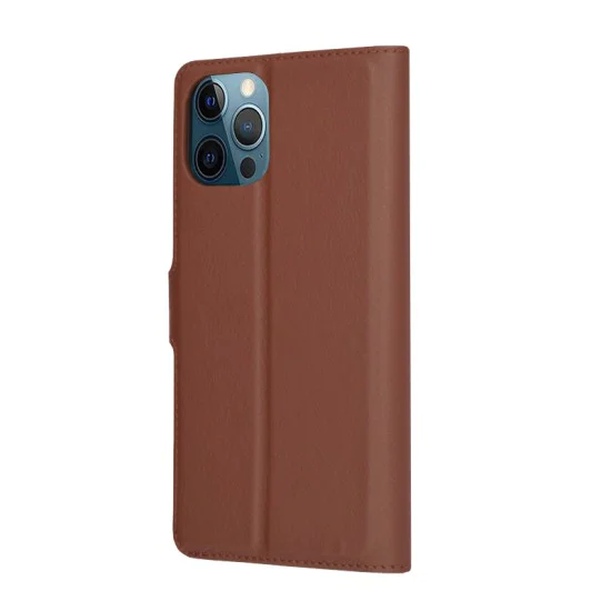 Калъф за iPhone 12 Pro Max - Leather Folio - Brown