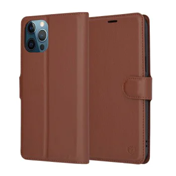 Калъф за iPhone 12 Pro Max - Leather Folio - Brown