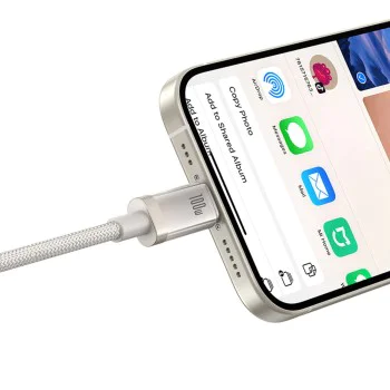 Baseus - Кабел за данни Титан (P10378100G21-01) - USB-C към Type-C, 100W, Бързо зареждане, 480Mbps, 2 м - Galaxy Титан Златен