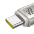 Baseus - Кабел за данни Титан (P10378100G21-01) - USB-C към Type-C, 100W, Бързо зареждане, 480Mbps, 2 м - Galaxy Титан Златен