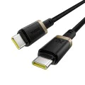 Baseus - Кабел за данни Dura Series (P10377803U03-00) - за MacBook, бързо зареждане, Type-C, PD 240W, 480Mbps, 1m - Златист / Черен