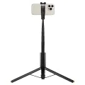 Spigen - Селфи стик (S541W) - с дистанционно управление, статив, стабилен, Bluetooth, сгъваем, неплъзгащи се силиконови подложки - черен