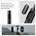 Spigen - Селфи стик (S541W) - с дистанционно управление, статив, стабилен, Bluetooth, сгъваем, неплъзгащи се силиконови подложки - черен
