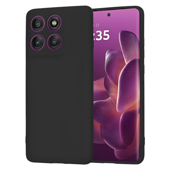 Калъф за Motorola Edge 60 Pro - Techsuit - SoftFlex - Черен