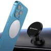 Techsuit - Стойка за кола TinyGrip (S10) - Универсална магнитна мобилна стойка, с метална плоча, силен магнит - Черен