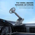 Techsuit - Стойка за кола MagProX (S12) - за арматурно табло, съвместим с MagSafe, ротация на 360°, основа за монтаж на вендуза - черен