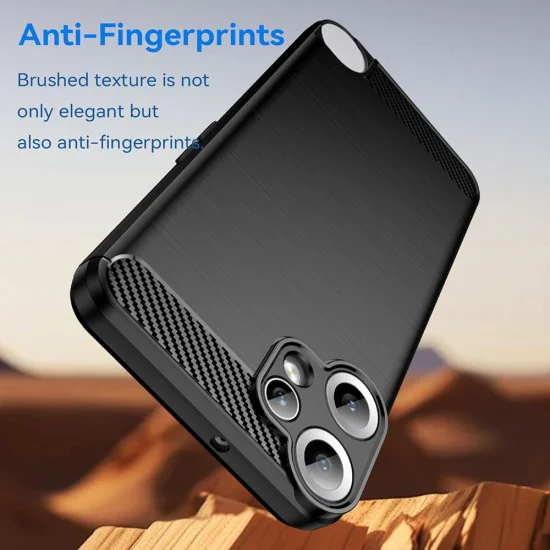 Калъф за Nothing CMF Phone 2 Pro - Techsuit - Carbon Silicone - Черен