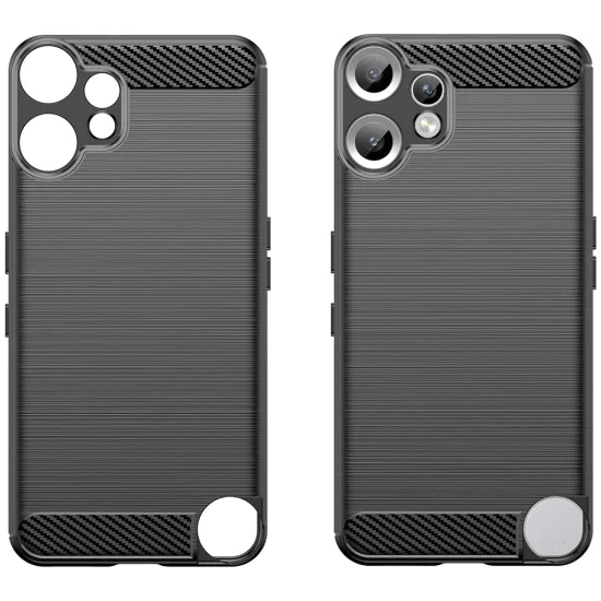 Калъф за Nothing CMF Phone 2 Pro - Techsuit - Carbon Silicone - Черен