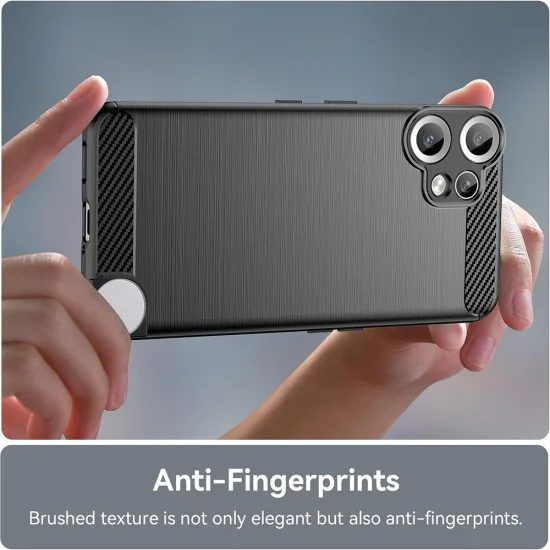 Калъф за Nothing CMF Phone 2 Pro - Techsuit - Carbon Silicone - Черен