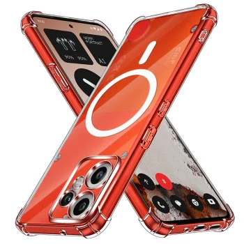 Калъф за Nothing CMF Phone 2 Pro - Techsuit - Удароустойчив Clear Silicone MagSafe - Прозрачен