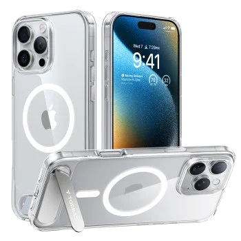 Калъф за iPhone 16 Pro Max - Torras - Pstand MagSafe - Прозрачен