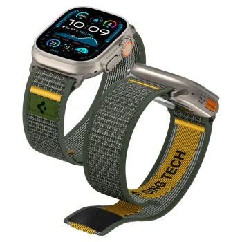 Калъф за Apple Watch 6 / 7 / 8 / 9 / 10 / SE / SE 2 / Ultra / Ultra 2 (44/45/46/49mm) - Spigen - Athlex Air - Active Зелен
