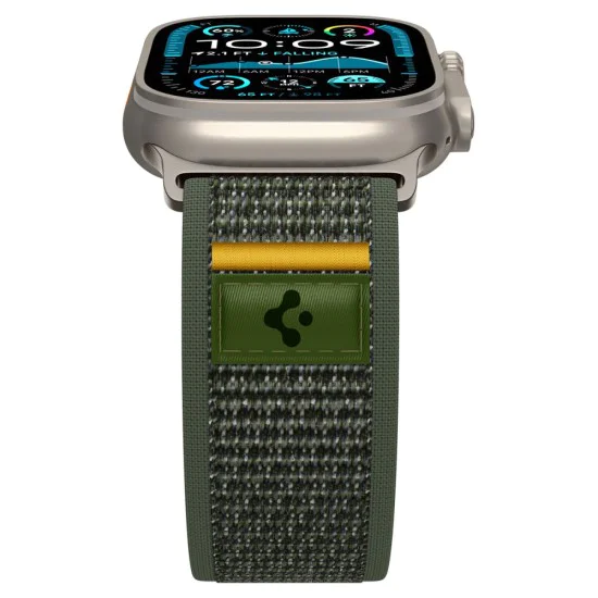 Калъф за Apple Watch 6 / 7 / 8 / 9 / 10 / SE / SE 2 / Ultra / Ultra 2 (44/45/46/49mm) - Spigen - Athlex Air - Active Зелен