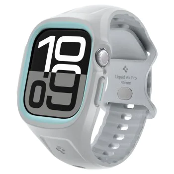 Калъф за Apple Watch 10 46mm / Watch 11 46mm - Spigen - Liquid Air Pro - Сив