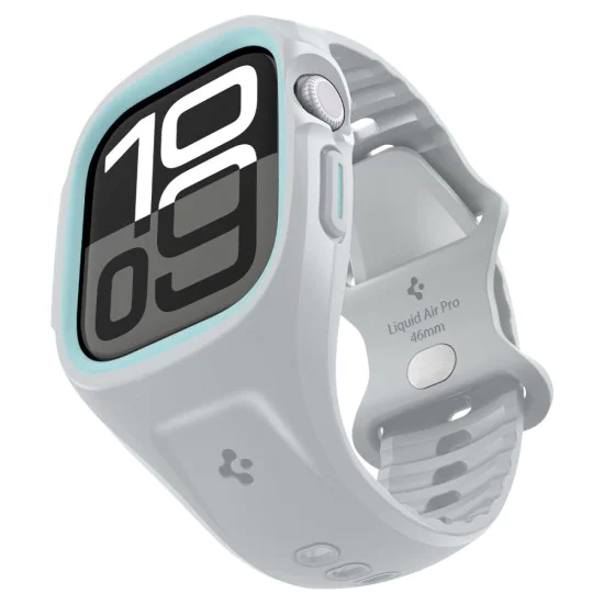 Калъф за Apple Watch 10 46mm / Watch 11 46mm - Spigen - Liquid Air Pro - Сив