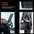 Spigen - Чанта за лаптоп Klasden (KD300) - Универсална, Регулируем колан, Бизнес дизайн, Дръжки с копчета, Двоен цип, 16” - Черна