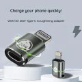 Techsuit - Премиум OTG адаптер TitanCoreX (A11) - Type-C към Lightning, 3A, алуминиева сплав, Plug&Play, бърз трансфер - сив