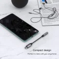 Techsuit - Премиум кабелен адаптер MusicDoX (AC8) - Type-C към Jack, Hi-Fi звук, DAC чип, 3A, 0.1 м - Сив