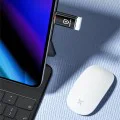 Techsuit - Премиум OTG адаптер HyperPort (A6) - USB 3.0 към Lightning, PD30W, 5Gbps, GaN, конвертор за iPhone - черен / оранжев