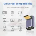 Techsuit - Премиум OTG адаптер TitanCoreX (A12) - Type-C към Type-C, 40Gbps, 3A, Plug and Play, поддръжка на бързо зареждане PD - сив