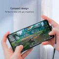 Techsuit - Премиум кабелен адаптер MusicDoX (AC7) - Type-C към 3.5 мм жак, Hi-Fi звук, DAC чип, 3A, 0.1 м - Сив