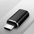Techsuit - (3 броя) Premium OTG адаптер TriFlashX (A19) - 1xUSB-C към USB, 1x USB-C към Micro-USB, 1xUSB-C към Lightning - Черен