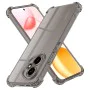 Калъф за Motorola Edge 70 – Techsuit Shockproof Clear Silicone – Пушечно черен