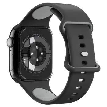 Каишка за Apple Watch 1/2/3/4/5/6/7/8/9/10/SE/SE 2 (38/40/41/42mm) - Spigen - Nano Pop - Черен