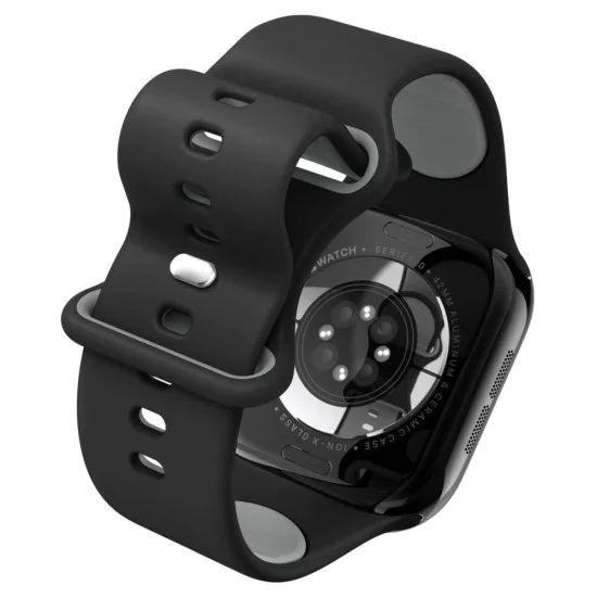 Каишка за Apple Watch 1/2/3/4/5/6/7/8/9/10/SE/SE 2 (38/40/41/42mm) - Spigen - Nano Pop - Черен