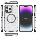 Калъф за iPhone 14 Pro - Techsuit - Honeycomb Shield MagSafe - Бял