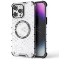 Калъф за iPhone 14 Pro - Techsuit - Honeycomb Shield MagSafe - Бял