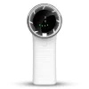 Techsuit - Премиум мини ръчен вентилатор (A8) - с LED дигитален дисплей, USB-C презареждаем, 5 скорости на вятъра, 3600mAh - бял