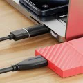 Techsuit - Четец за карти AluVoltX (CC1) - 2в1, USB3.0 към Type-C OTG, TF карта памет, 3A, Plug&Play, бърз трансфер на данни - черен