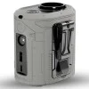 Techsuit - Преносим мини вентилатор Premium (Z14) - с външна батерия, презареждащ се, 5 скорости на вятъра, катарама за колан, 5000mAh - сив