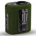 Techsuit - Преносим мини вентилатор Premium (Z14) - с външна батерия, презареждащ се, 5 скорости на вятъра, катарама за колан, 5000mAh - зелен