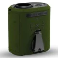 Techsuit - Преносим мини вентилатор Premium (Z14) - с външна батерия, презареждащ се, 5 скорости на вятъра, катарама за колан, 5000mAh - зелен