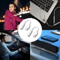 Techsuit - (2 броя) Кабел-адаптер MusicBox (AC18) - Type-C към 3.5 мм жак, DAC чип, 3A, Plug and Play - Бял