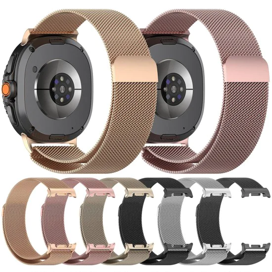 Верижка за Samsung Galaxy Watch8 40mm/Watch8 44mm/Watch8 Classic - Каишка за часовник (W009) - Розов