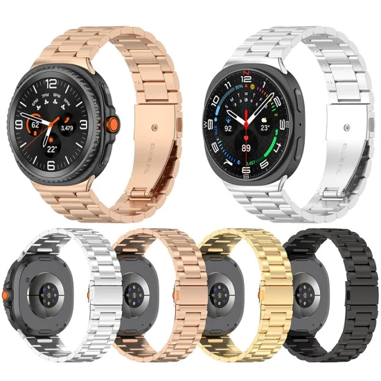 Верижка за Samsung Galaxy Watch8 40mm/Watch8 44mm/Watch8 Classic - Каишка за часовник (W010) - Черен