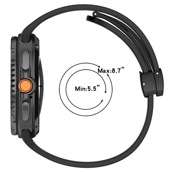 Каишка за Samsung Galaxy Watch8 40mm/Watch8 44mm/Watch8 Classic - Каишка за часовник (W011) - Сив